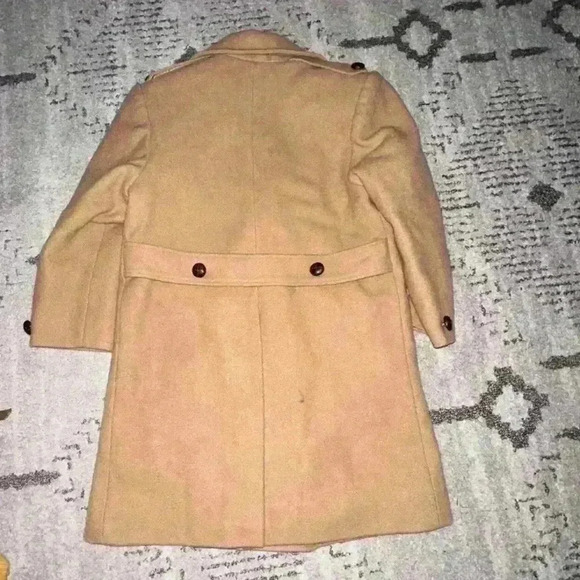 Vintage IMP ORIGINALS INC. 70/80’s Boys Wool Tan Double Breasted Over Coat 7 - Picture 5 of 6